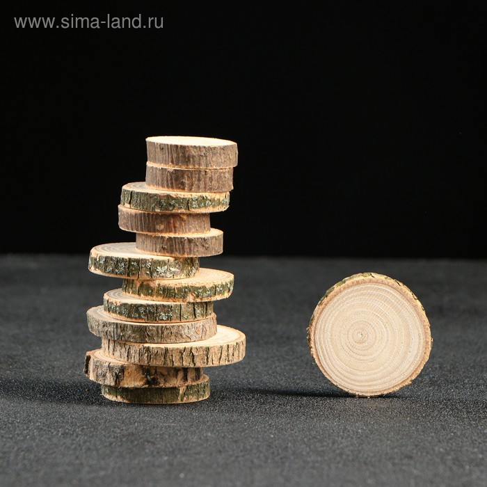 Торцевой спил d3-5 см h07-1 cм массив ясеня 16₽
