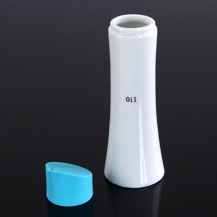 Набор для соусов и масел 350 мл "Олива", 2 шт, декор силиконом, цвет голубой