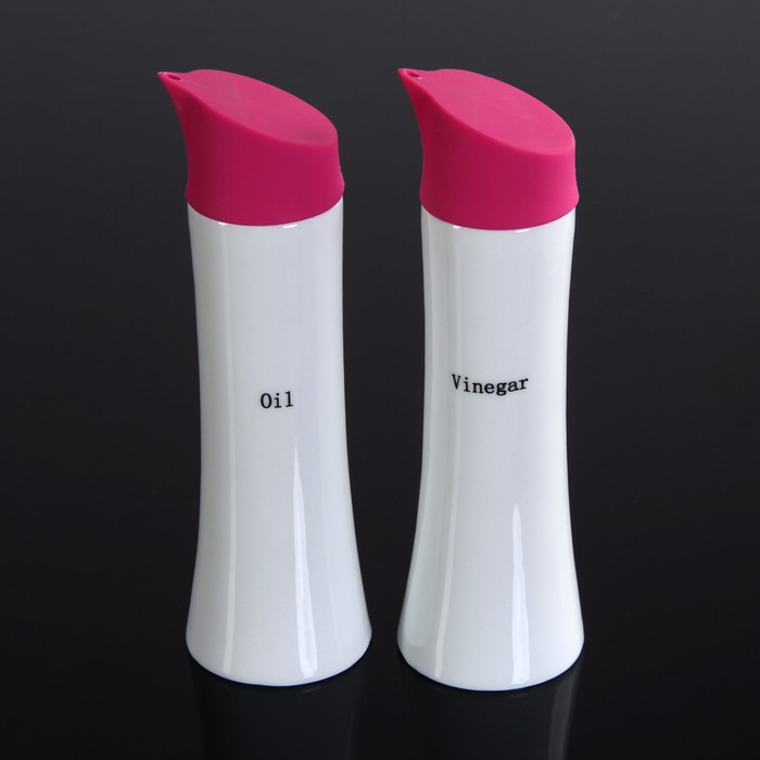 Набор для соусов и масел 350 мл "Олива", 2 шт, цвет малиновый