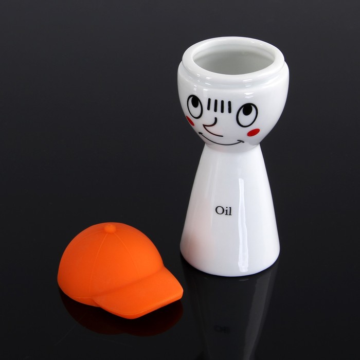 Набор для соусов и масел "Смешной человечек", 2 шт 100 мл, цвет оранжевый