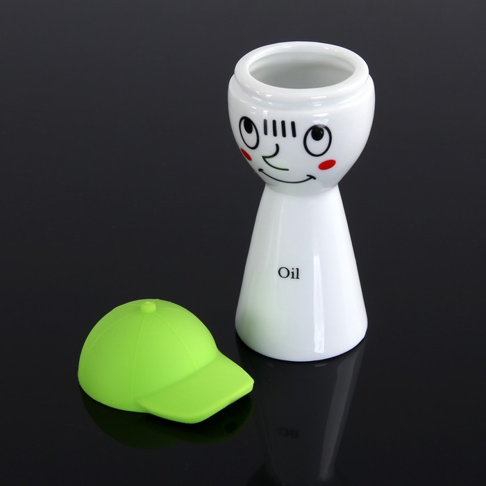 Набор для соусов и масел "Смешной человечек", 2 шт 100 мл, цвет зеленый