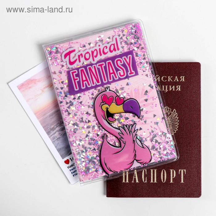 фото Обложка на паспорт tropical fantasy, шейкер