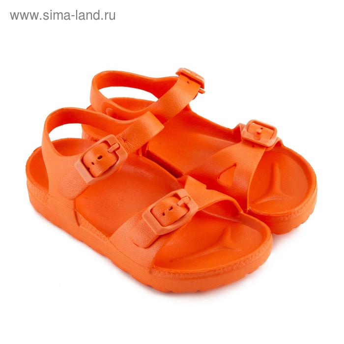 Сандалии детские, цвет оранжевый, размер 24