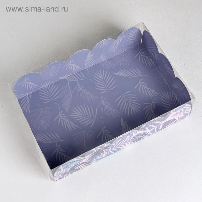 Коробка подарочная с PVC-крышкой «Тропики», 20 × 30 × 8 см