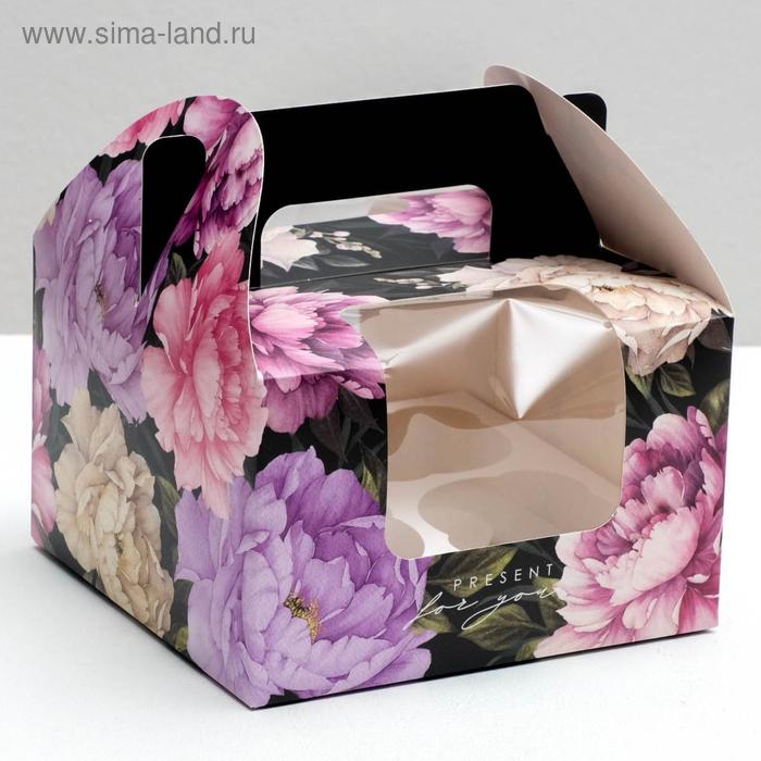 Коробочка для капкейков Present for you, 16 × 16 × 10 см