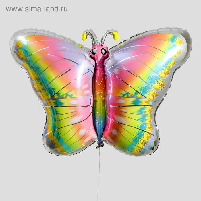 Шар фольгированный 28 «Радужная бабочка» шар фольгированный бабочка набор 2 шт