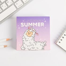 

Бумажный блок в картонном футляре Lla-Lamas Summer, 250 листов