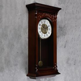 

УЦЕНКА Часы настенные, серия: Маятник, "Кали" d=18 см, 35х68х13 см, плавный ход, 2 АА