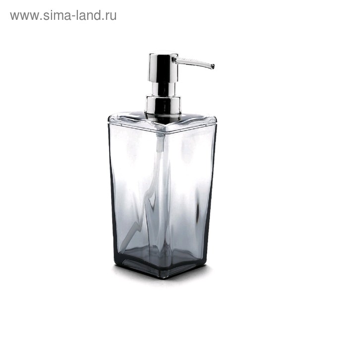 Дозатор для жидкого мыла Biga, пластик, цвет прозрачно-чёрный мыльница biga пластик цвет прозрачный
