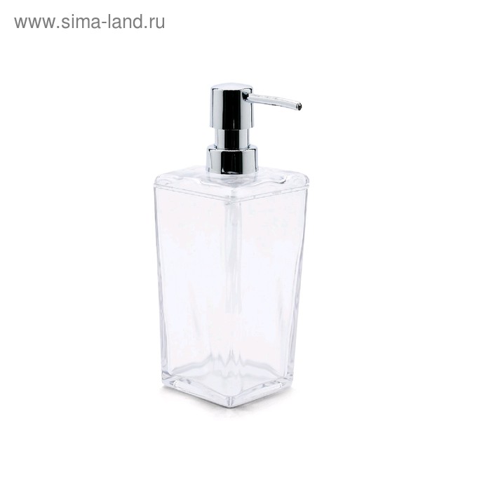 Дозатор для жидкого мыла Biga, пластик, прозрачный мыльница biga пластик цвет прозрачный