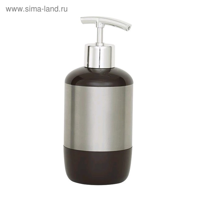 цена Дозатор для жидкого мыла Lima, 450 мл, пластик, нержавейка, цвет коричневый