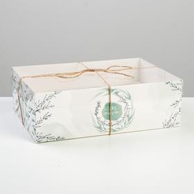 Коробка для капкейка, кондитерская упаковка, 6 ячеек «Для тебя», 23 х 16 х 7.5 см