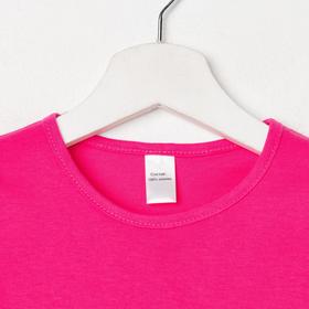 

Футболка детская, цвет фуксия микс, рост 128 см