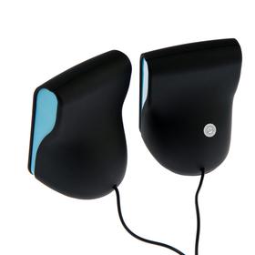 

Компьютерные колонки 2.0 CBR CMS 366 Blue, 2х3 Вт, USB, чёрно-голубые