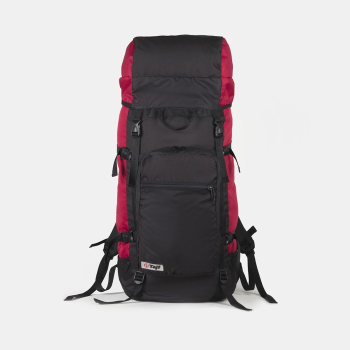 фото Рюкзак туристический, 70 л, отдел на шнурке, наружный карман, 2 боковые сетки, цвет чёрный taif