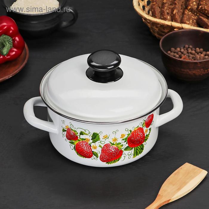 Кастрюля цилиндрическая, 1,5 л, деколь МИКС