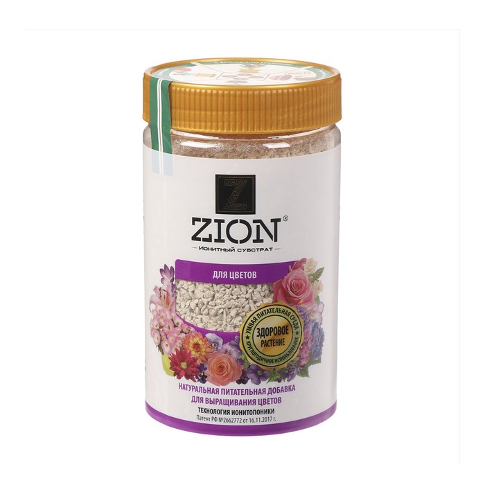 Субстрат ZION ионитный, для выращивания цветов, питательная добавка для растений, 700 гр ионная питательная добавка удобрение zion для цветов 700 грамм 0 7 кг