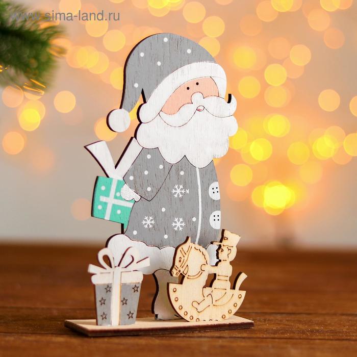 цена Новогодний настольный декор «Дед Мороз с подарками» 3.5×9.5×16 см