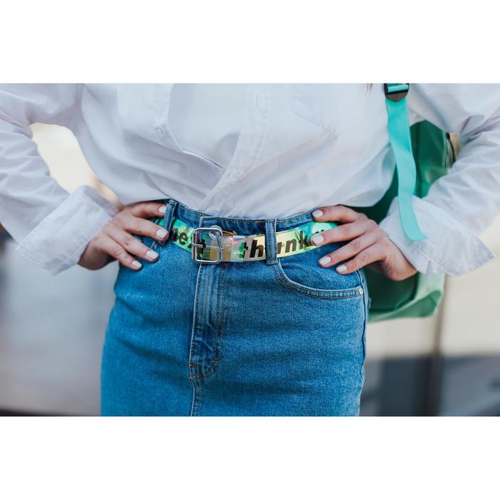 фото Ремень женский из зеркальной кожи next