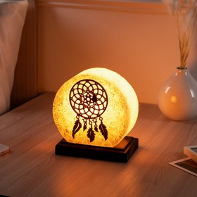 Соляная лампа 'Панно ловец снов', 21 см, 2-3 кг, микс Ош