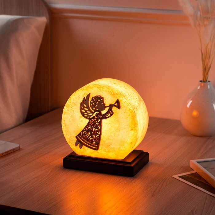 фото Соляная лампа "ангел", круглый, 16 см × 16 см ваше здоровье