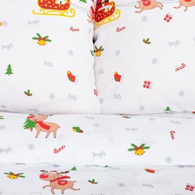 

Постельное белье "Этель" Евро Jingle bells 200*217 см, 220*240 см, 70*70 см - 2 шт