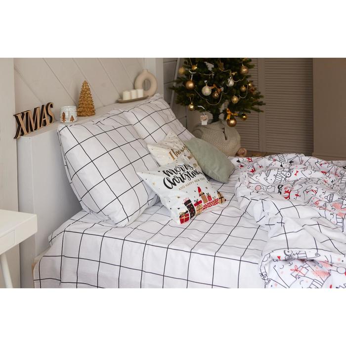 Постельное белье Этель 1.5 сп Xmas cat 143*215 см, 150*214 см, 70*70 см - 2 шт