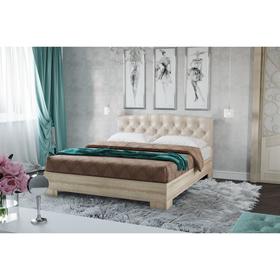 

Кровать Луара-2 1600 с ортопед. осн.,1650х2050х990,Шимо свет/Беж, карет стяжка