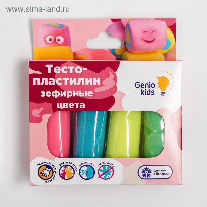 Тесто для лепки  Сима-Ленд Тесто-пластилин 4 цвета. Зефирные цвета  TA1088