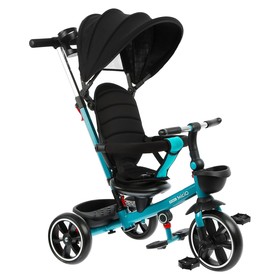 Велосипед трёхколёсный Micio Veloce+, колёса EVA 10"/8", цвет изумрудный от Сима-ленд