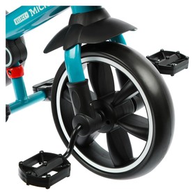 Велосипед трёхколёсный Micio Veloce+, колёса EVA 10"/8", цвет изумрудный от Сима-ленд