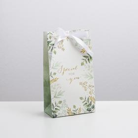 Пакет подарочный с лентой, упаковка, «Special for you», 13 х 23 х 7 см
