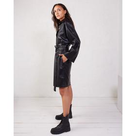 

Платье женское MINAKU: Leather look цвет чёрный, р-р 52