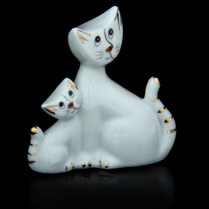 Сувенир "Кошечка с котёнком милые"