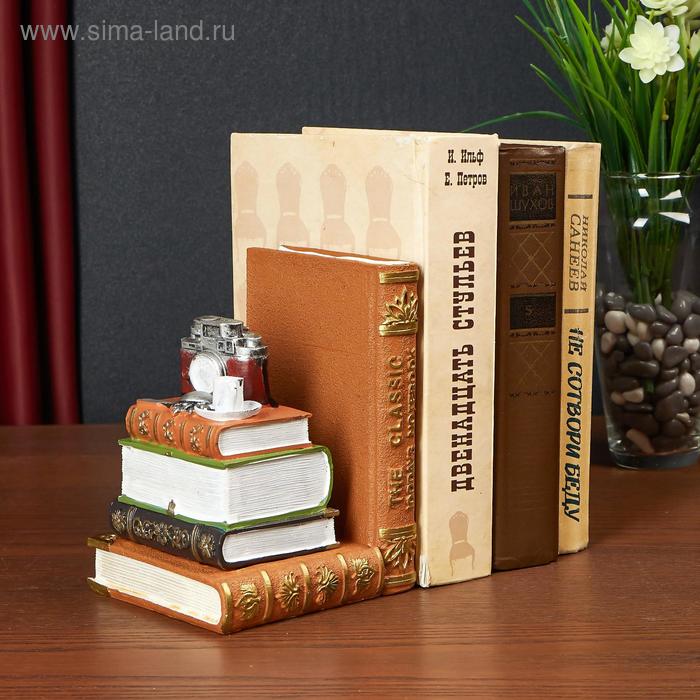 Держатель для книг интерьерный Книги и фотоаппарат МИКС 16х12х11,5 см