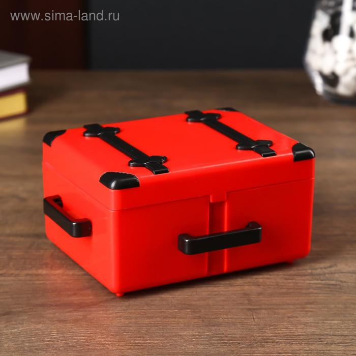 

Шкатулка пластик музыкальная механическая "Чемодан" МИКС 14,5х7х11,5 см