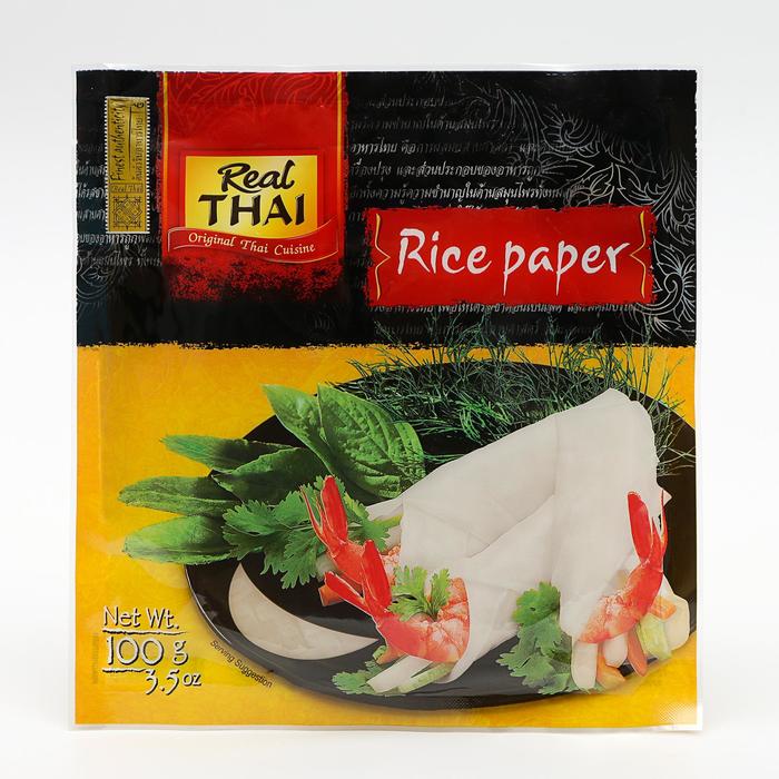 Бумага рисовая REAL THAI, 16 см, 100 г бумага рисовая real thai 16 см 100 г
