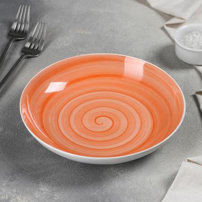 Тарелка глубокая Infinity, 700 мл, d=20,5 см, цвет оранжевый