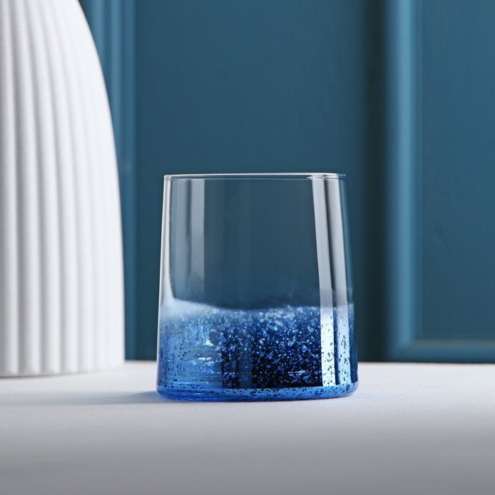 Стакан стеклянный «Мерцание», 200 мл, цвет синий стакан стеклянный амор 200 мл
