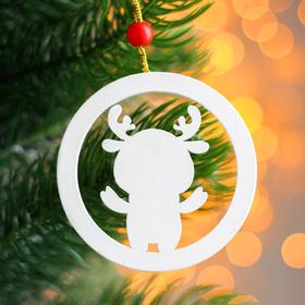 

Подвеска новогодняя деревянная «Фигурки в новогоднем шарике» 0,5×7,5×7,5 см, МИКС