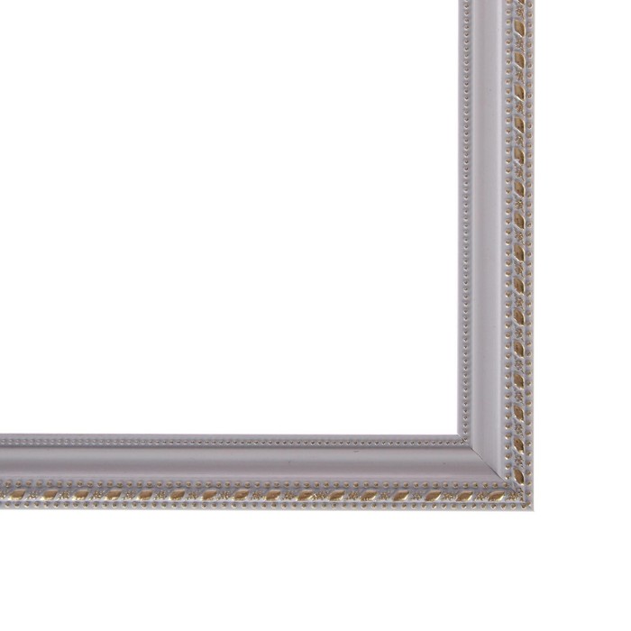 Рама для картин (зеркал) 21 х 30 х 2.6 см, пластиковая, Calligrata, белая с золотом