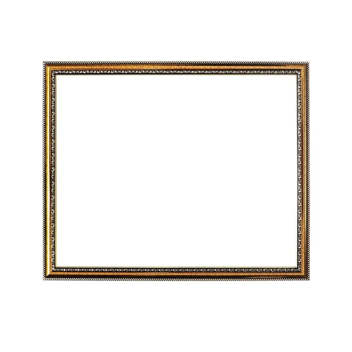 Рама для картин (зеркал) 40 х 50 х 2.8 см, пластиковая, Calligrata, золото