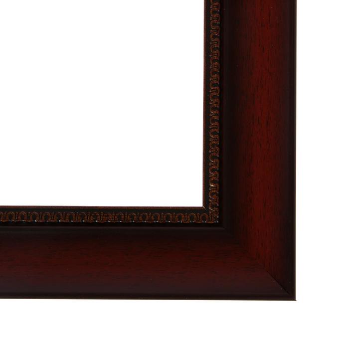 Рама для картин (зеркал) 21 х 30 х 4.4 см, пластиковая, Calligrata, цвет красное дерево