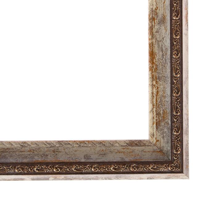 Рама для картин (зеркал) 30 х 40 х 3.0 см, пластиковая, Calligrata, белый мрамор