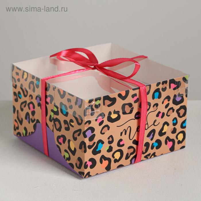 

Коробка на 4 капкейка «Особенной девушке», 16 × 16 × 10 см