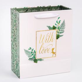 

Пакет ламинат вертикальный "With Love", Disney, 23х27х11,5 см