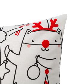 

Комплект наволочек "Этель" Xmas cat 50х70 см - 2 шт, 100% хлопок, бязь