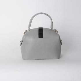 

Сумка женская, отдел на молнии, длинный ремень, цвет серый