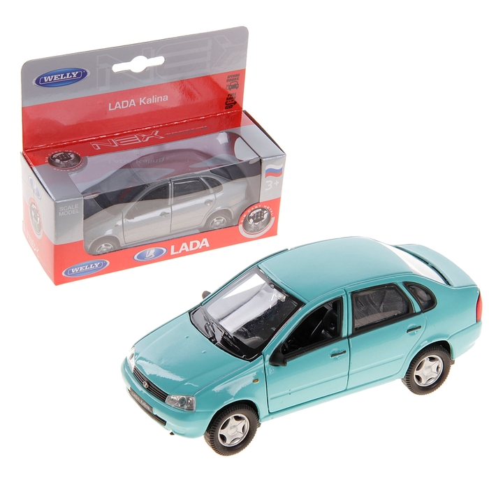 Модель машины LADA Kalina, масштаб масштаб 1:34-39, цвета МИКС
