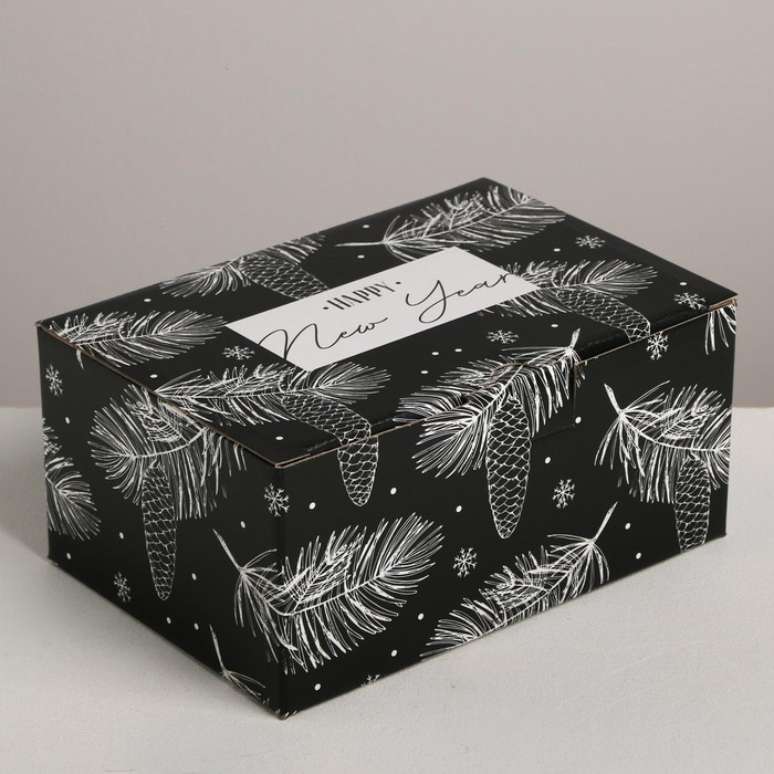 коробка складная 22 × 15 × 10 см Складная коробка «Новый год», 22 × 15 × 10 см